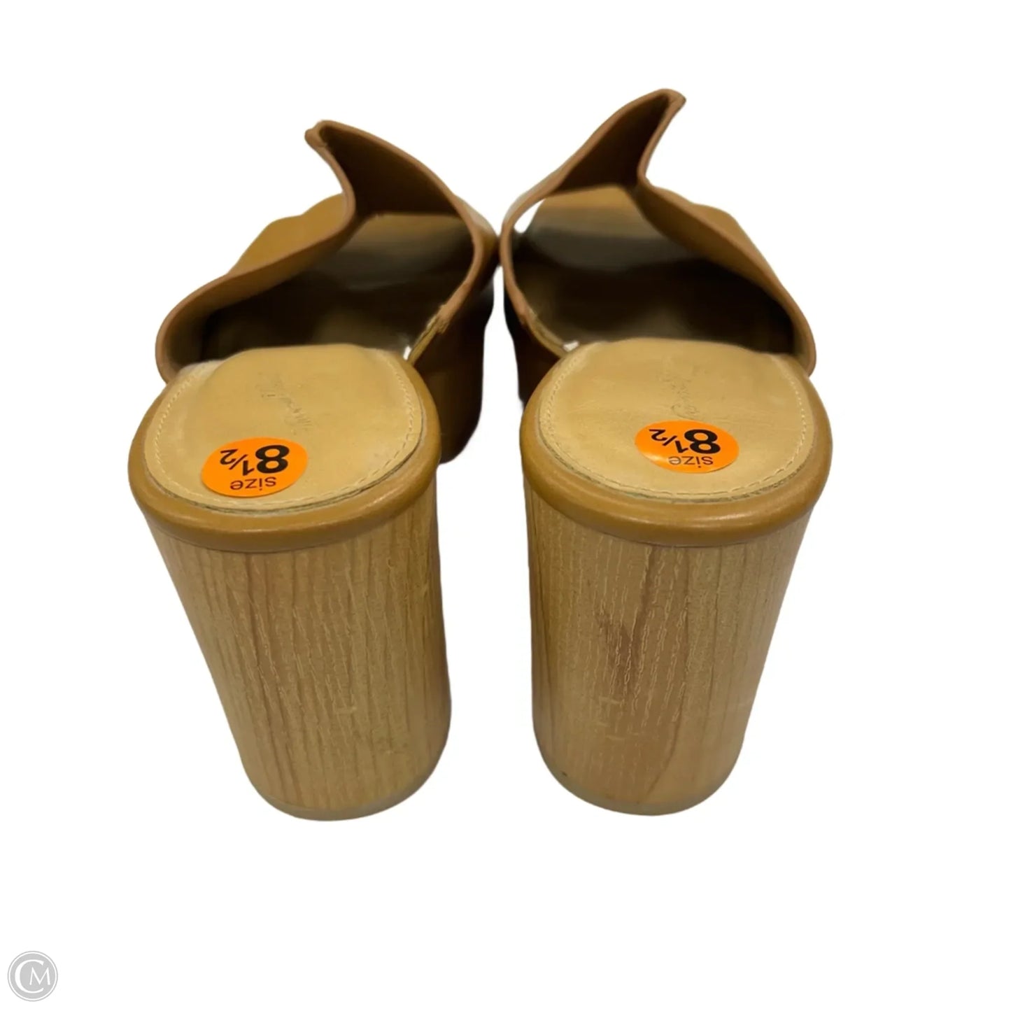 Sandals Heels Block By Universal Thread In Tan, Size: 8.5