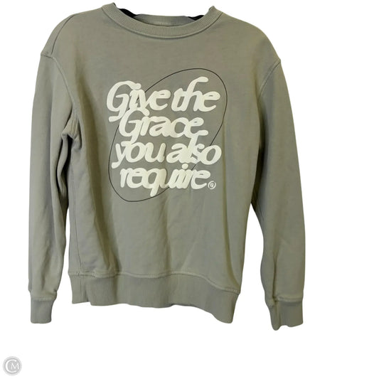Sweatshirt Crewneck By Clothes Mentor In Grey, Size: Xs