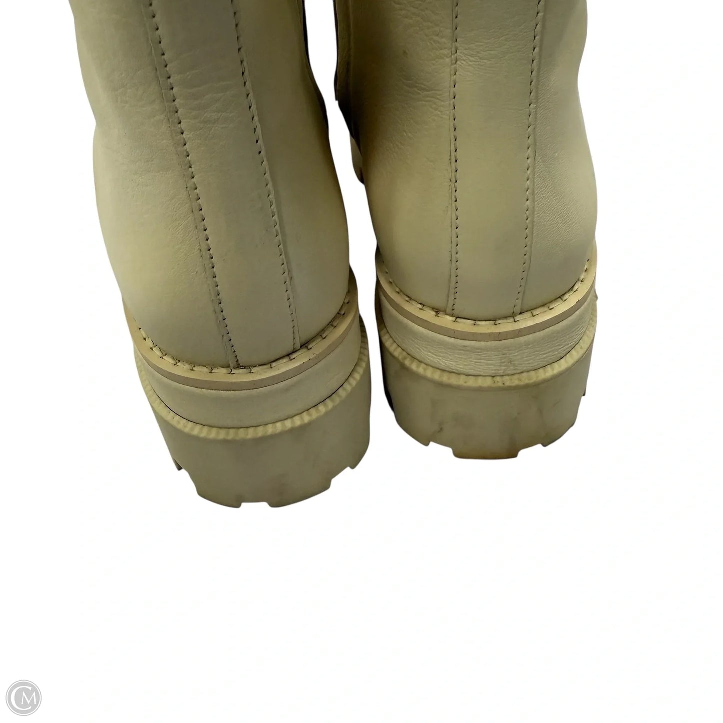 Boots Ankle Heels By Sam Edelman In Cream, Size: 9