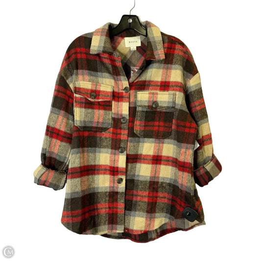 Jacket Shirt By Hyfve In Red, Size: S