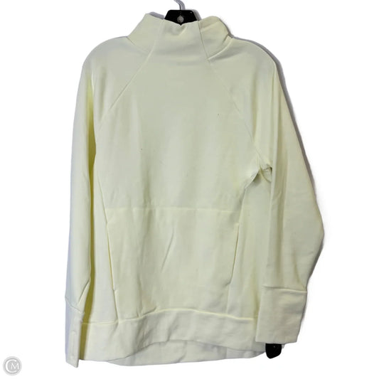 Sweatshirt Collar By Fabletics In Cream, Size: M
