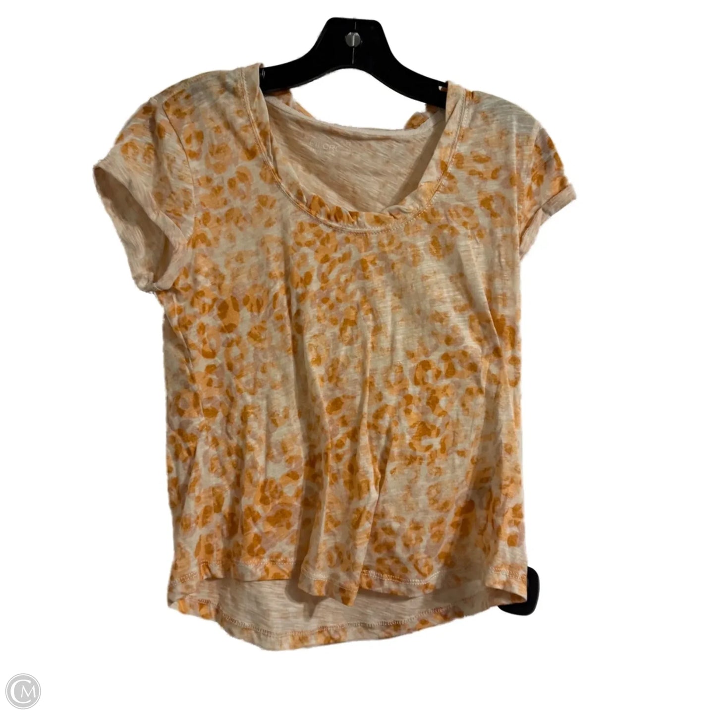 Top Short Sleeve By Anthropologie In Orange, Size: Xs