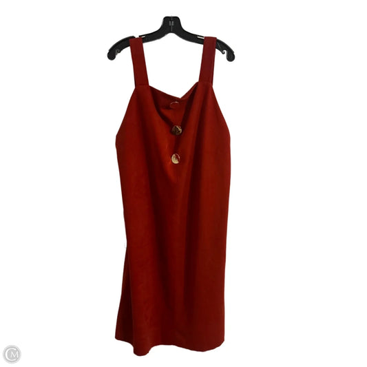 Dress Casual Short By Zara In Orange, Size: L