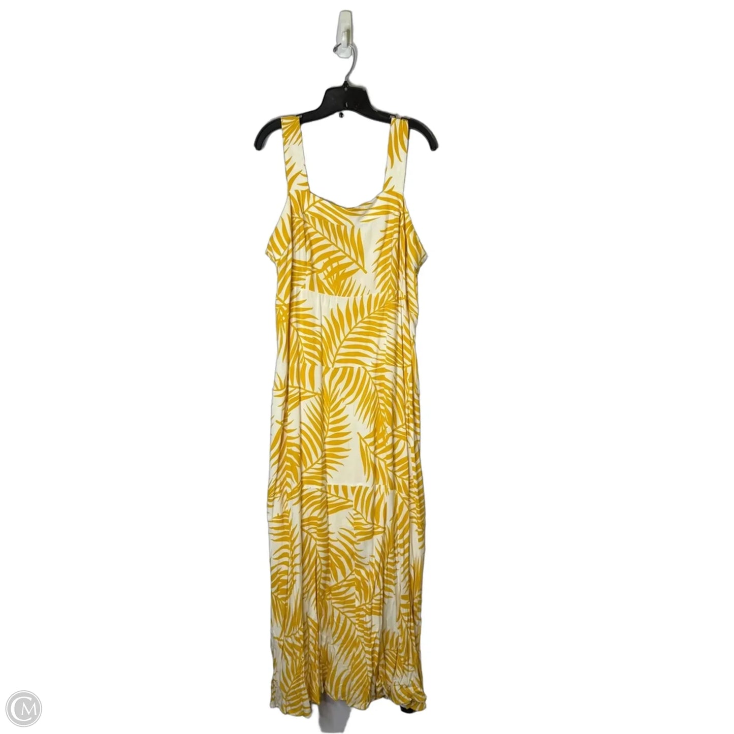 Dress Casual Maxi By Vince Camuto In Yellow, Size: 2x