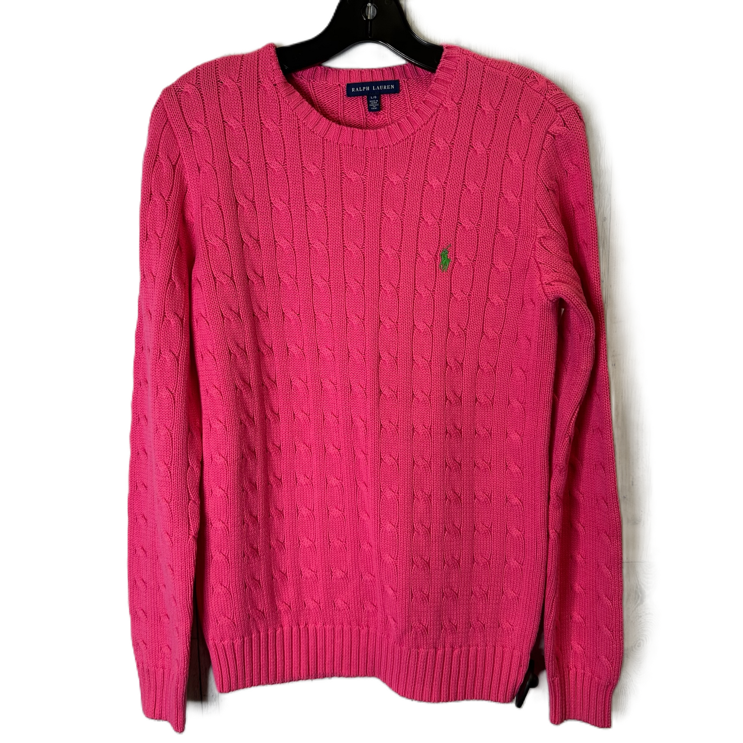 Sweater By Ralph Lauren In Pink, Size: L