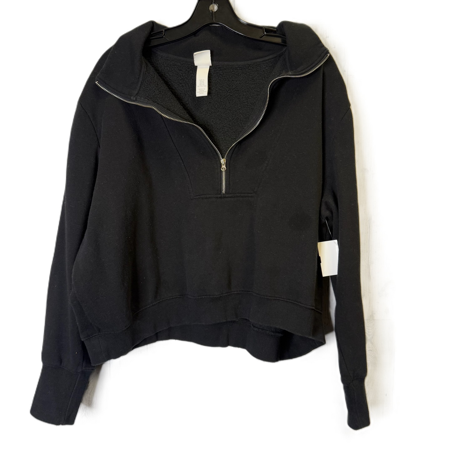 Sweatshirt Collar By H&m In Black, Size: Xl