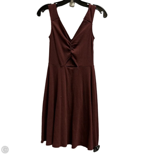 Dress Casual Midi By Abercrombie And Fitch In Red, Size: S