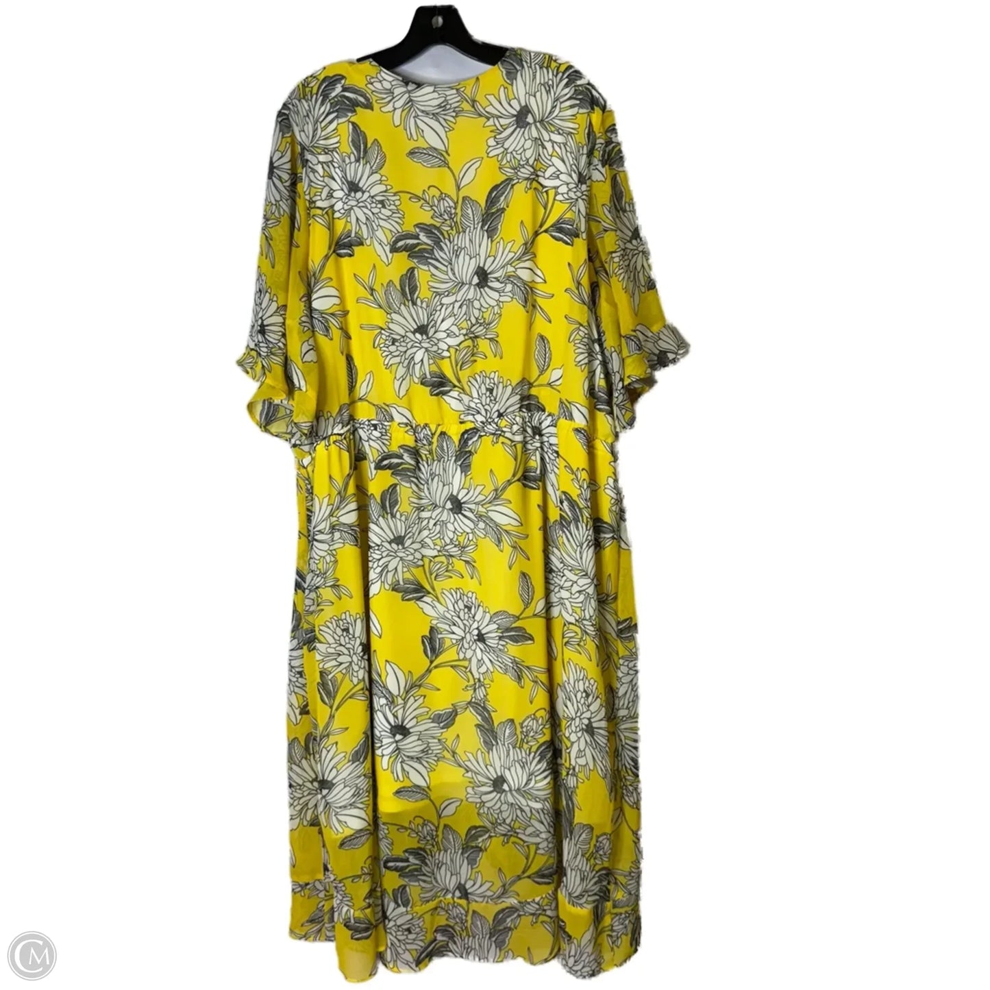 Dress Party Midi By Lane Bryant In Yellow, Size: 3x