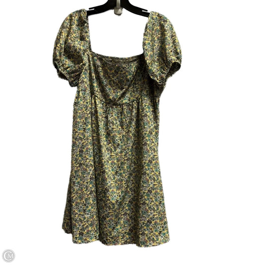 Dress Casual Short By Shein In Yellow, Size: L