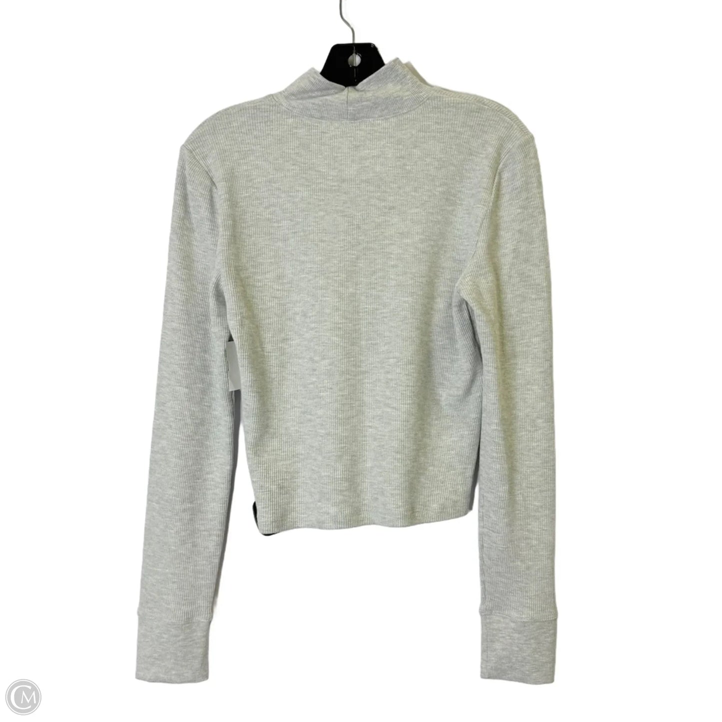 Top Long Sleeve By American Eagle In Grey, Size: L