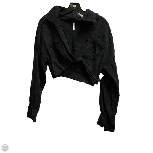 Top Long Sleeve By Free People In Black, Size: S
