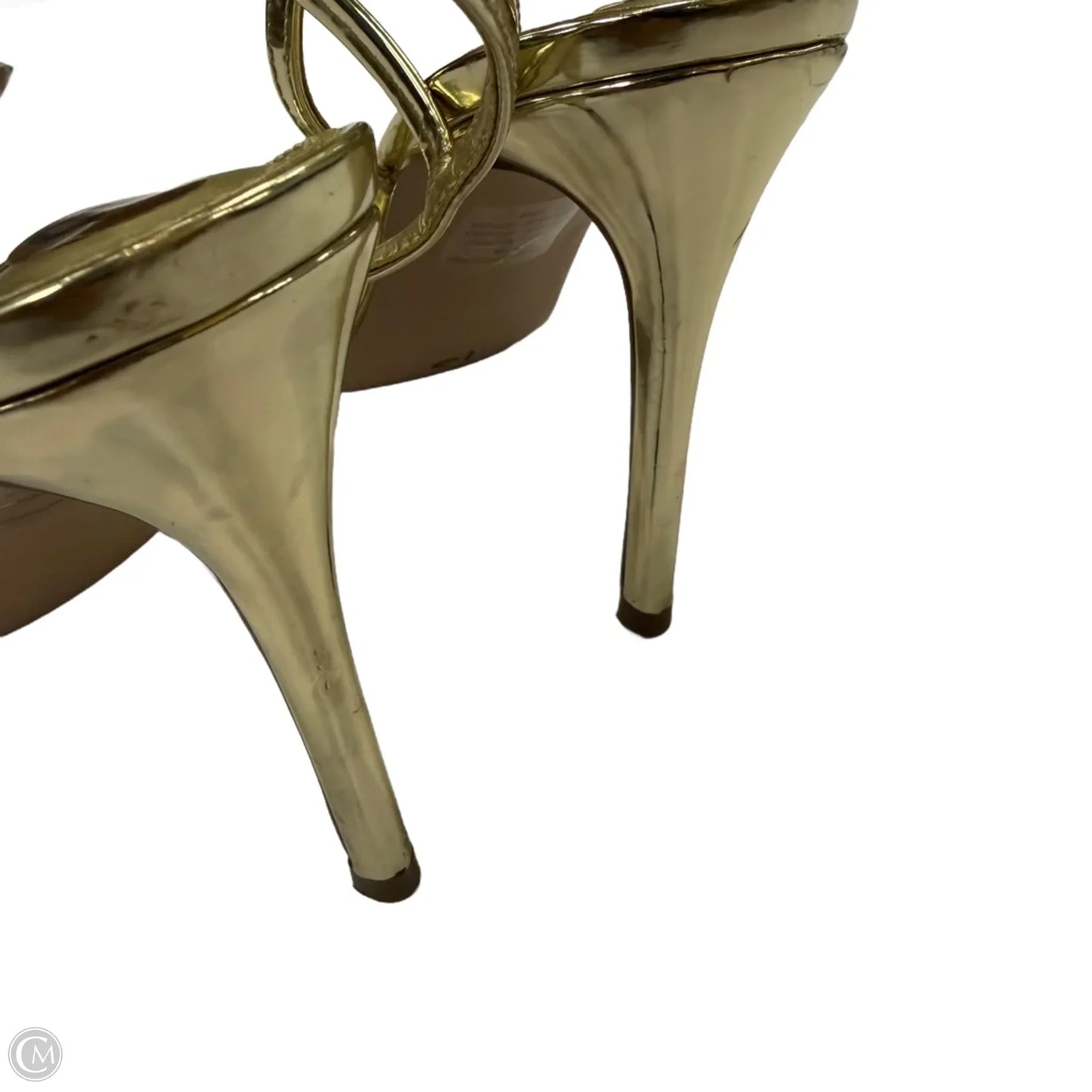 Shoes Heels Stiletto By Steve Madden In Gold, Size: 10