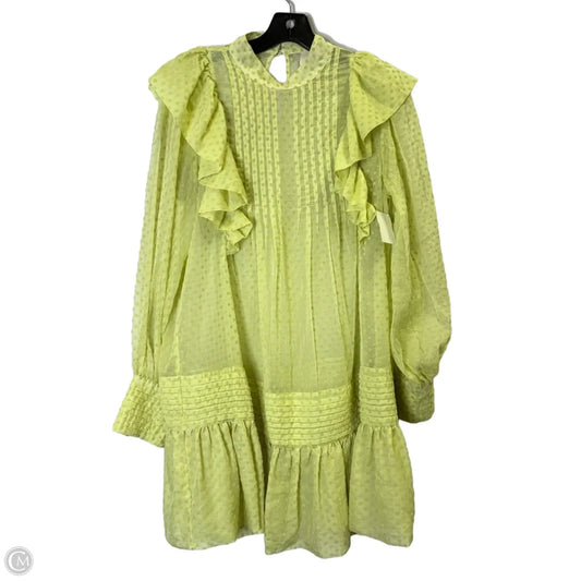 Dress Casual Short By H&m In Yellow, Size: S