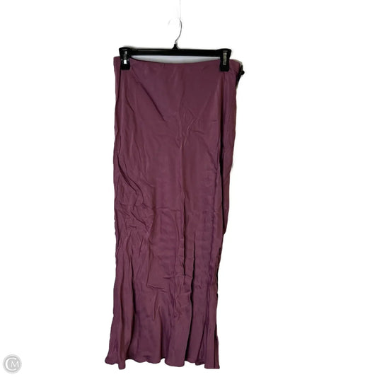 Skirt Maxi By Anthropologie In Purple, Size: L