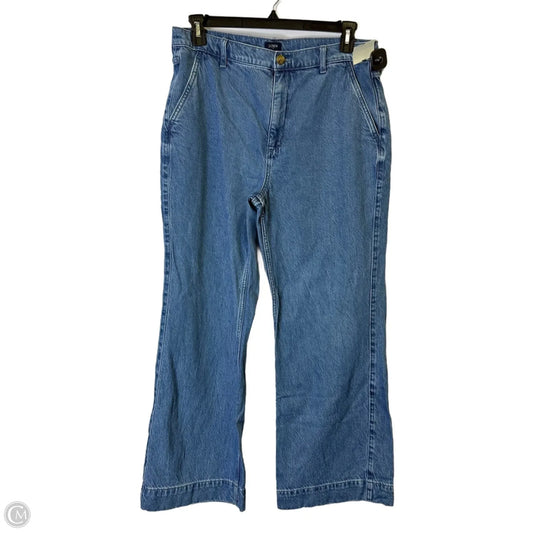 Jeans Wide Leg By J. Crew In Blue Denim, Size: 10
