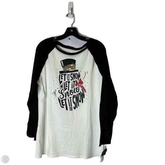 Top Long Sleeve Basic By Clothes Mentor In White, Size: Xl