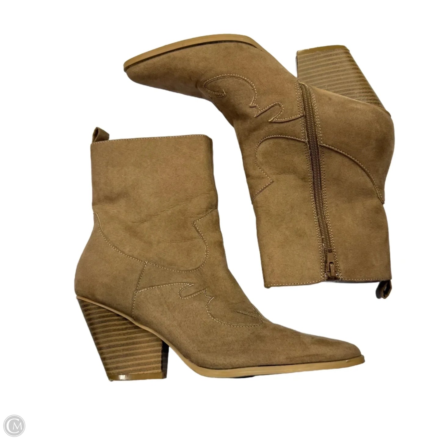 Boots Western By Qupid In Tan, Size: 8