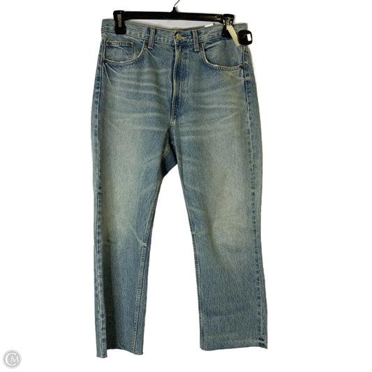 Jeans Straight By Zara In Blue Denim, Size: 10
