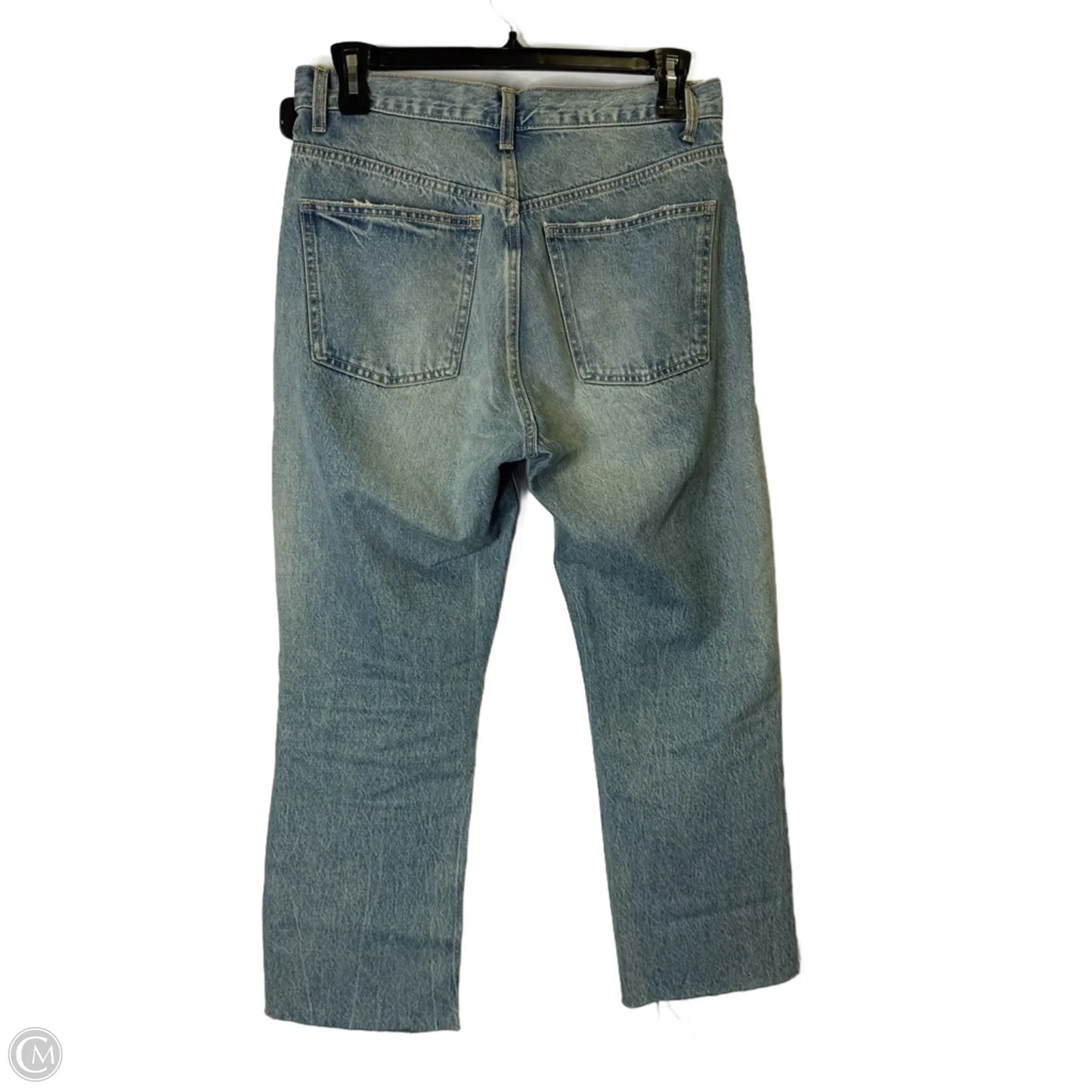 Jeans Straight By Zara In Blue Denim, Size: 10