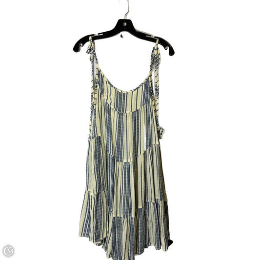 Dress Casual Short By Elan In Blue & Cream, Size: S