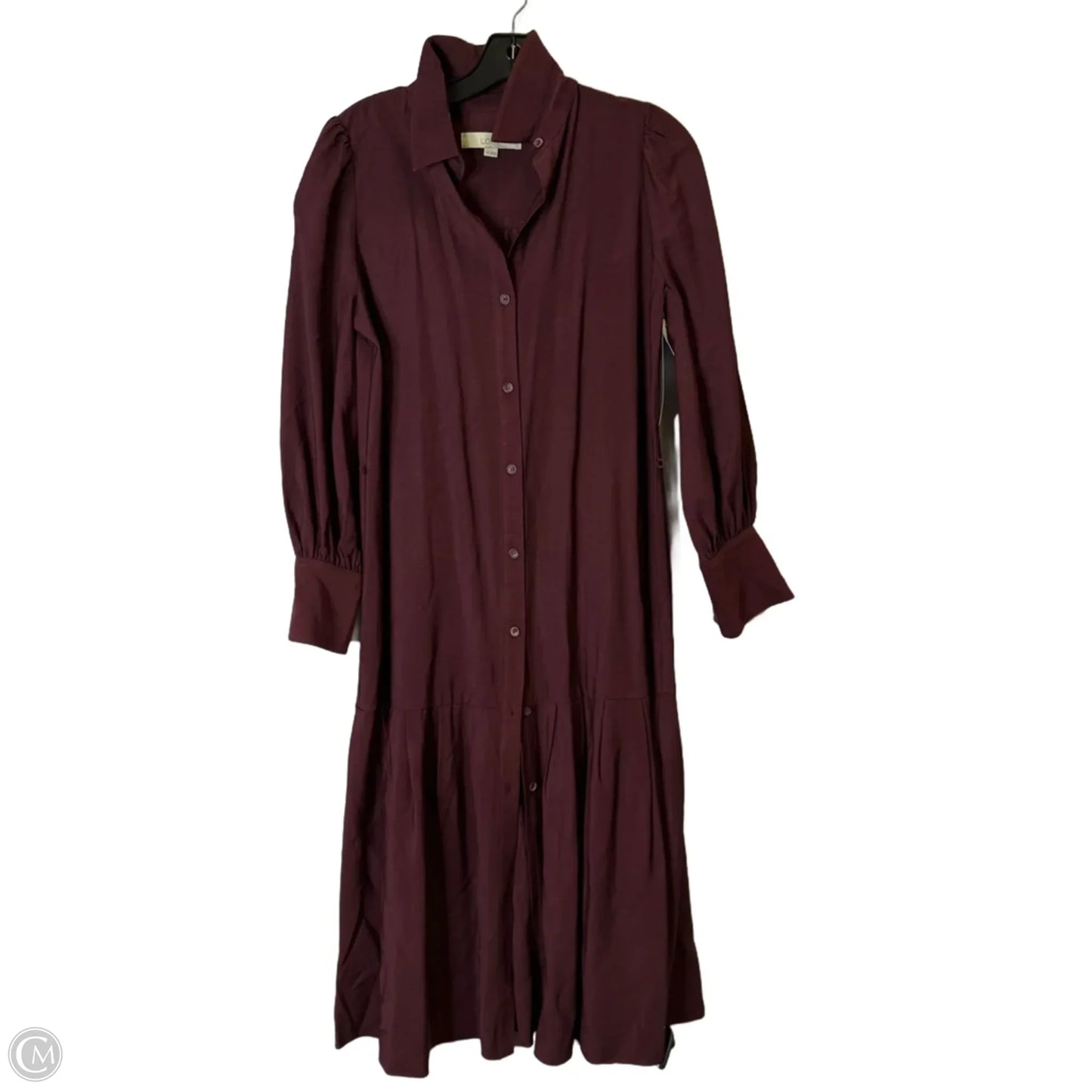 Dress Casual Midi By Loft In Red, Size: Xsp