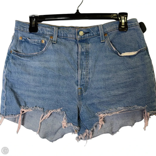 Shorts By Clothes Mentor In Blue Denim, Size: 14