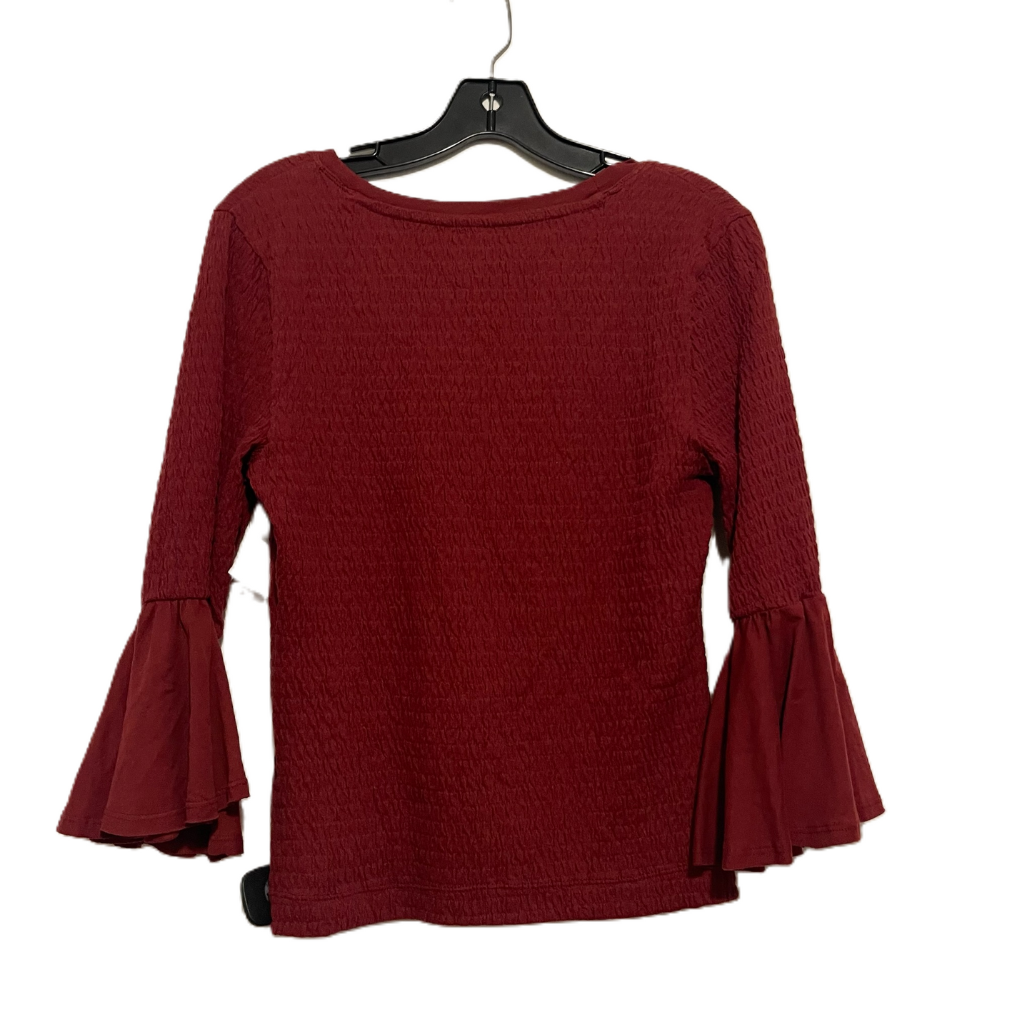 Top Long Sleeve By Anthropologie In Red, Size: M