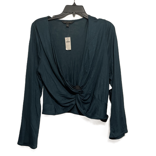 Top Long Sleeve By Banana Republic In Teal, Size: L