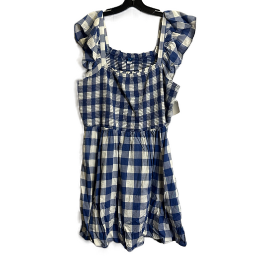 Dress Casual Short By Old Navy In Blue & White, Size: 2x