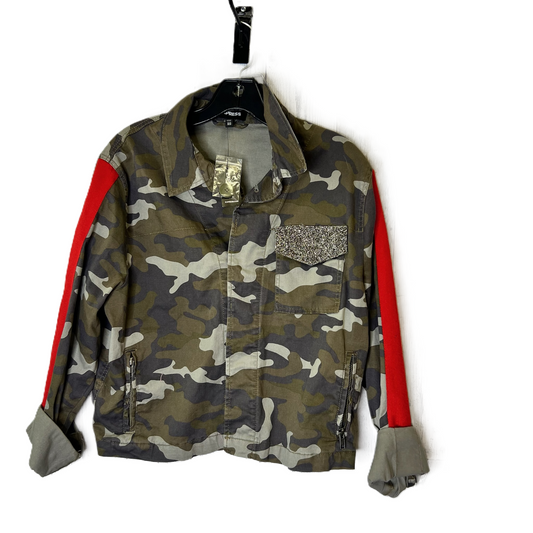 Jacket Moto By Express In Camouflage Print, Size: Xs