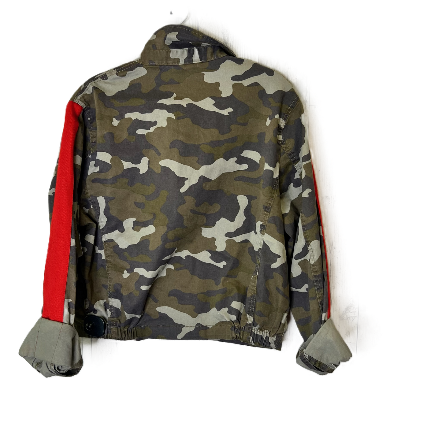 Jacket Moto By Express In Camouflage Print, Size: Xs