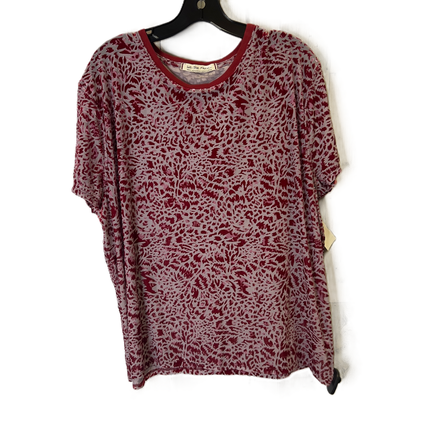 Top Short Sleeve By We The Free In Red, Size: S