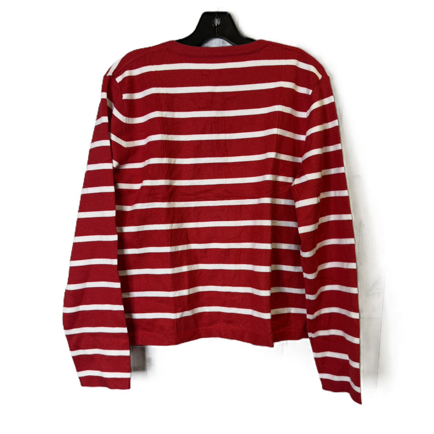 Sweater Cardigan By Clothes Mentor In Red, Size: M