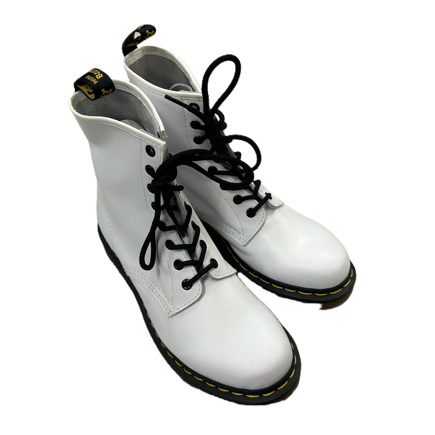 Boots Combat By Dr Martens In White, Size: 10