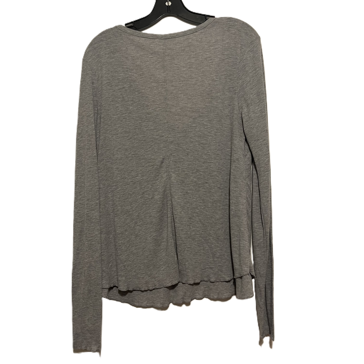 Grey Top Long Sleeve Basic By Free People, Size: L