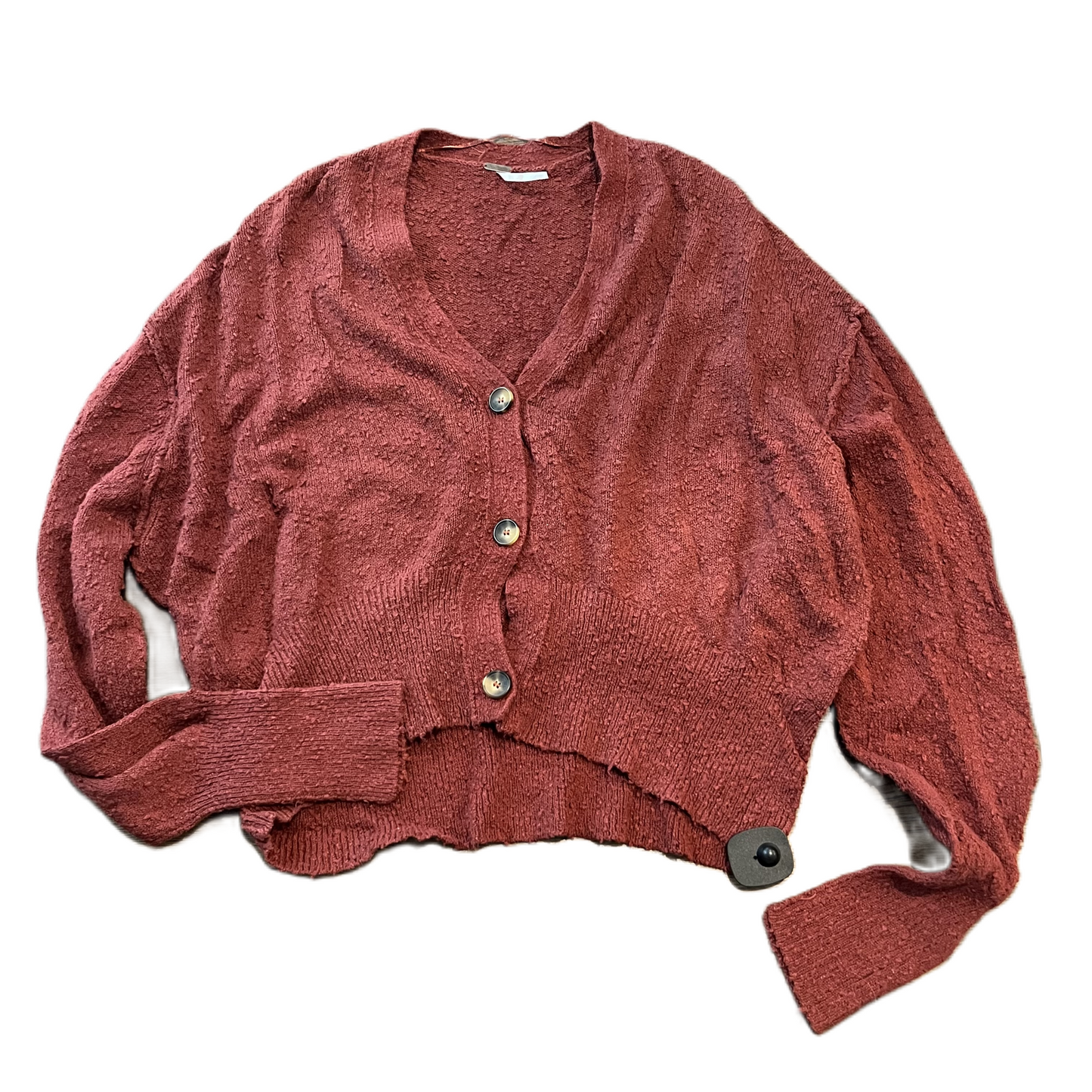 Red Sweater Cardigan By Free People, Size: M