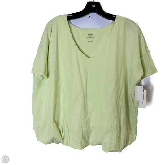 Top Short Sleeve Basic By Maeve In Yellow, Size: S