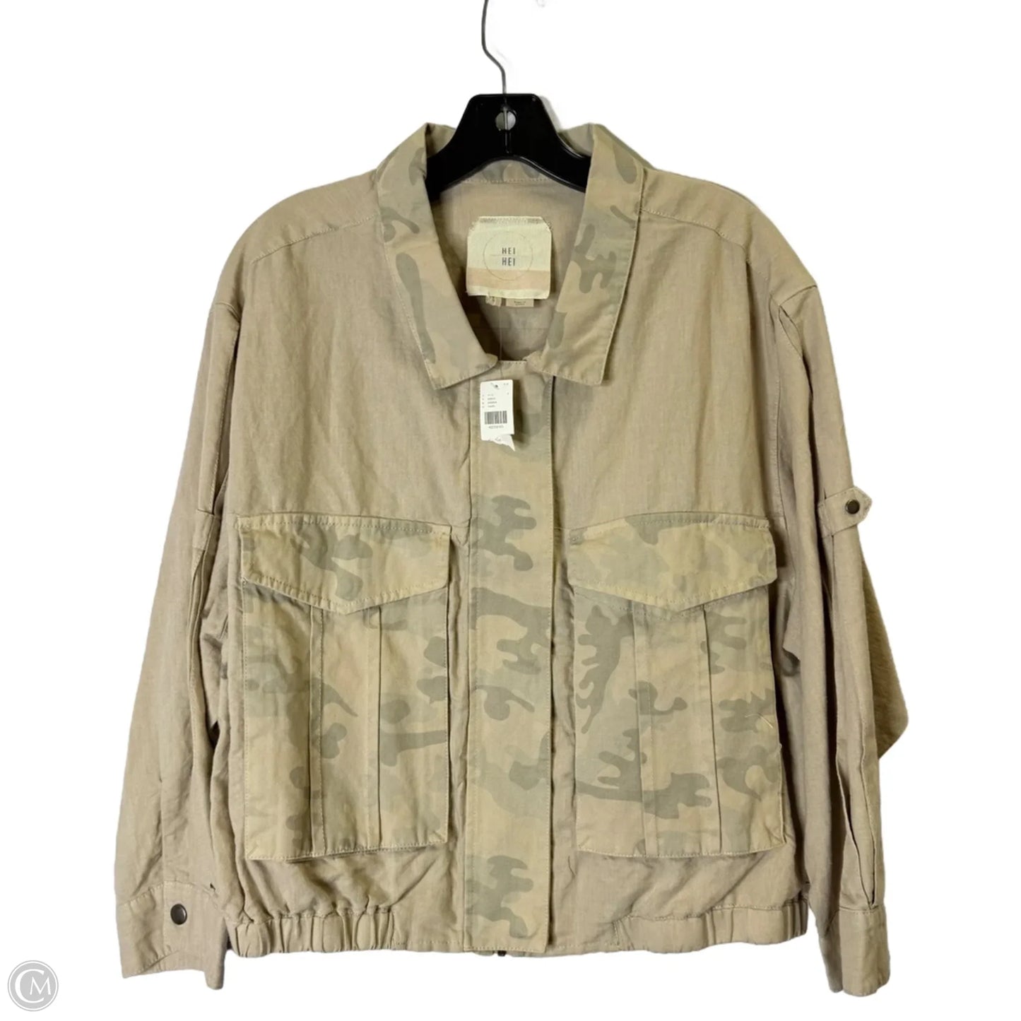 Jacket Utility By Anthropologie In Camouflage Print, Size: L