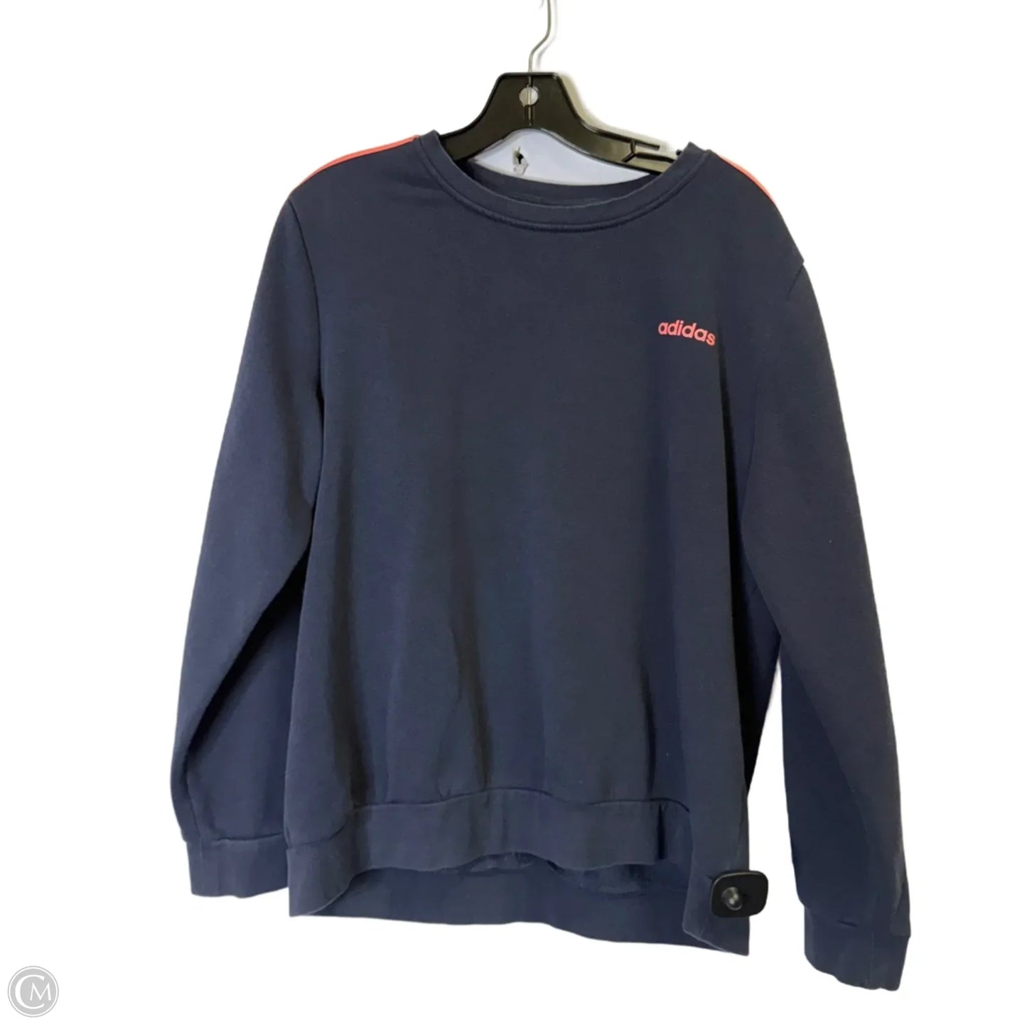 Sweatshirt Crewneck By Adidas In Navy, Size: Xl