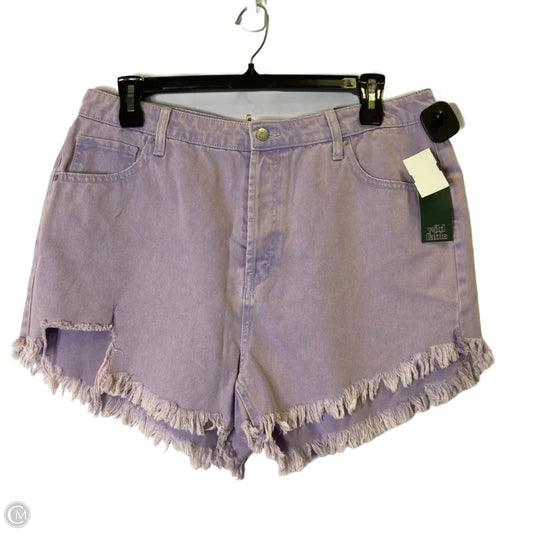 Shorts By Wild Fable In Purple Denim, Size: 18