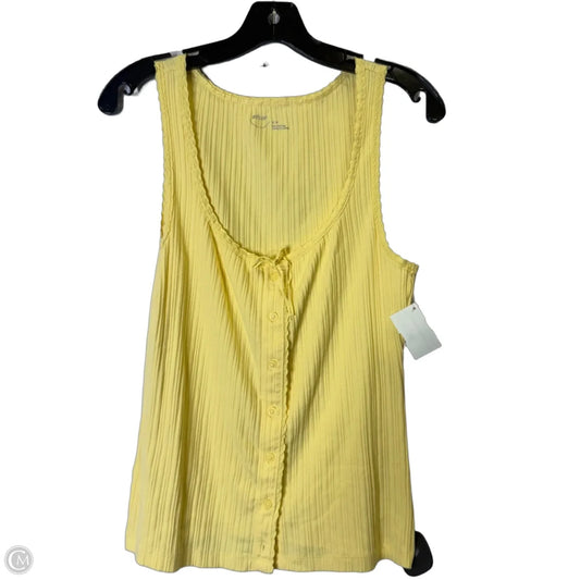Top Sleeveless By Aerie In Yellow, Size: M