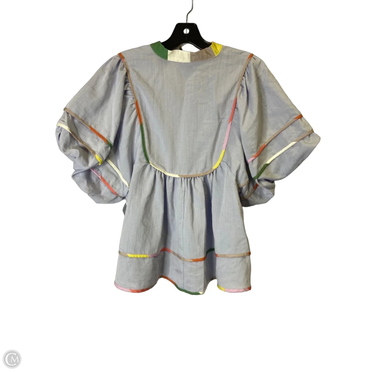 Top Short Sleeve By Entro In Blue, Size: S