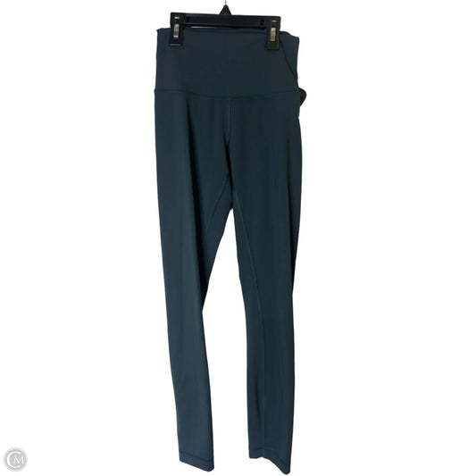 Athletic Leggings By Lululemon In Teal, Size: 4
