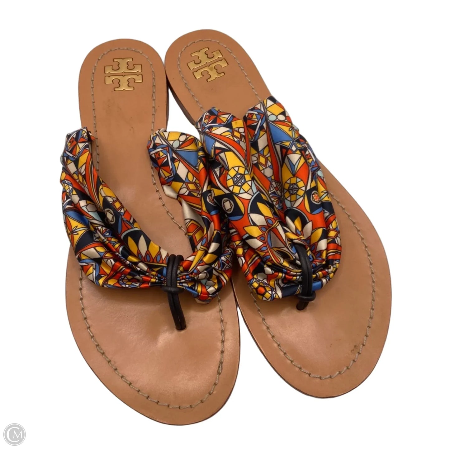 Sandals Designer By Tory Burch In Blue, Size: 7