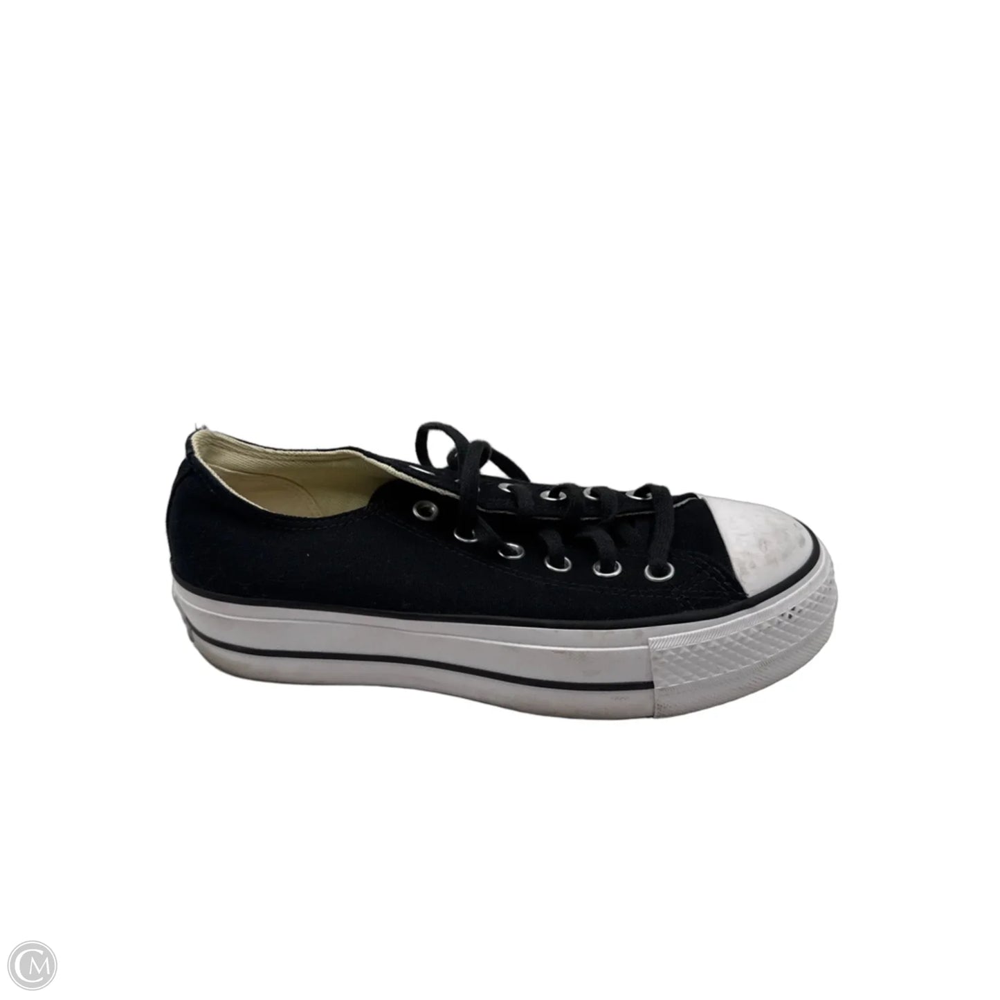 Shoes Sneakers Platform By Converse In Black & White, Size: 7.5
