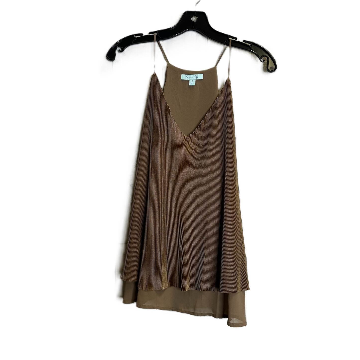 Tan Top Sleeveless By She + Sky, Size: S