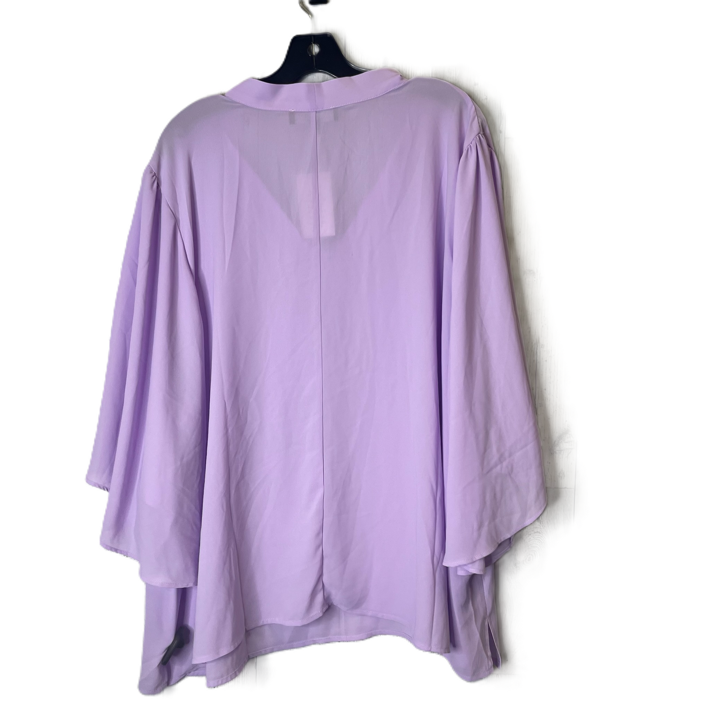 Purple Top Short Sleeve By Eloquii, Size: 4x