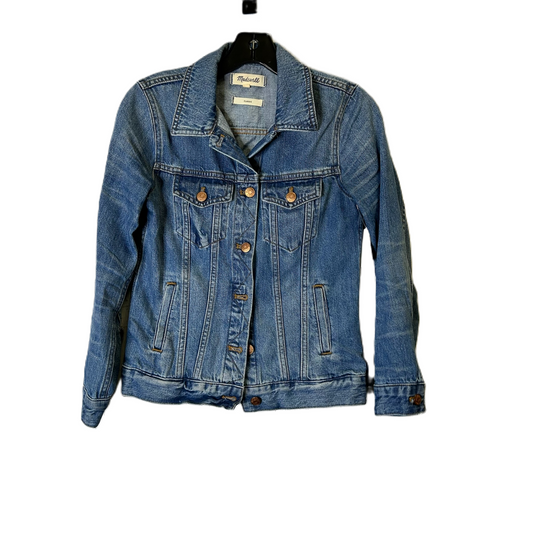 Blue Denim Jacket Denim By Madewell, Size: Xs