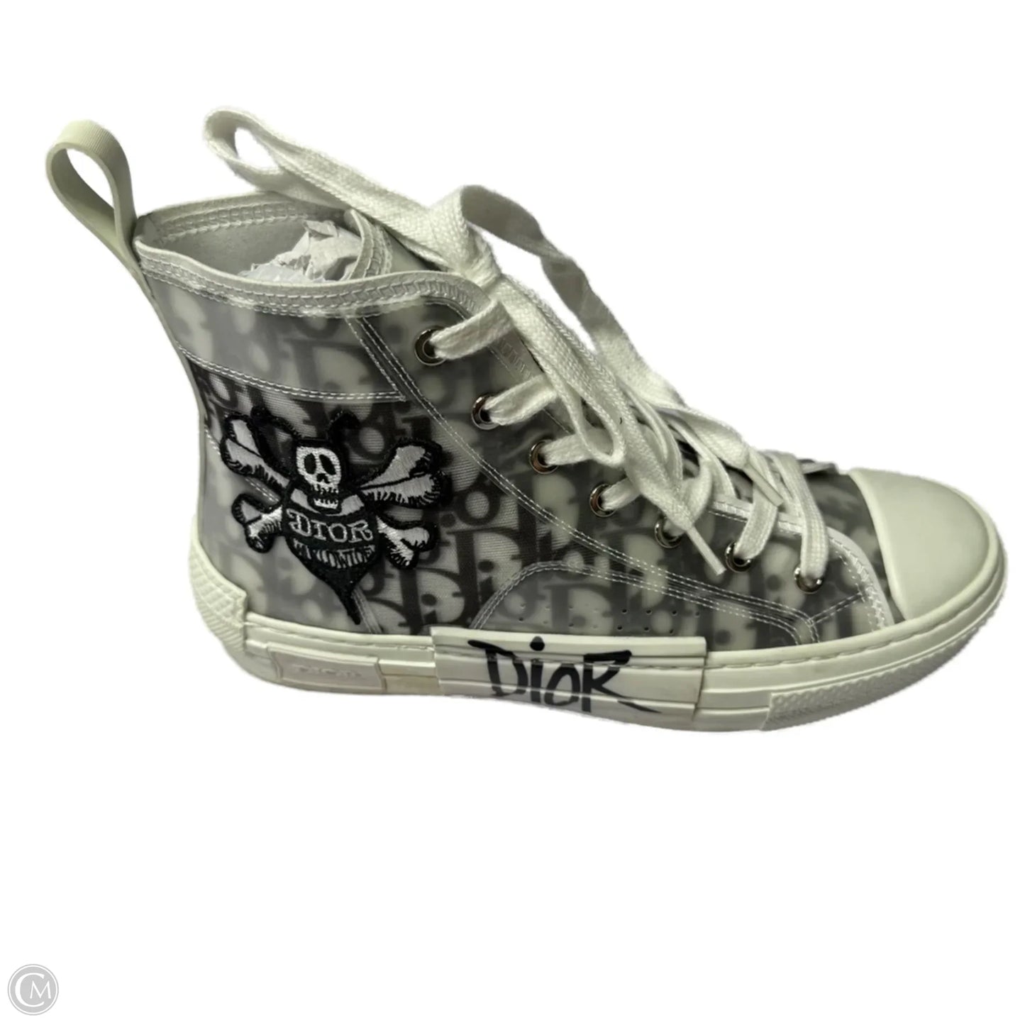 Shoes Luxury Designer By Dior In Black & White, Size: 9