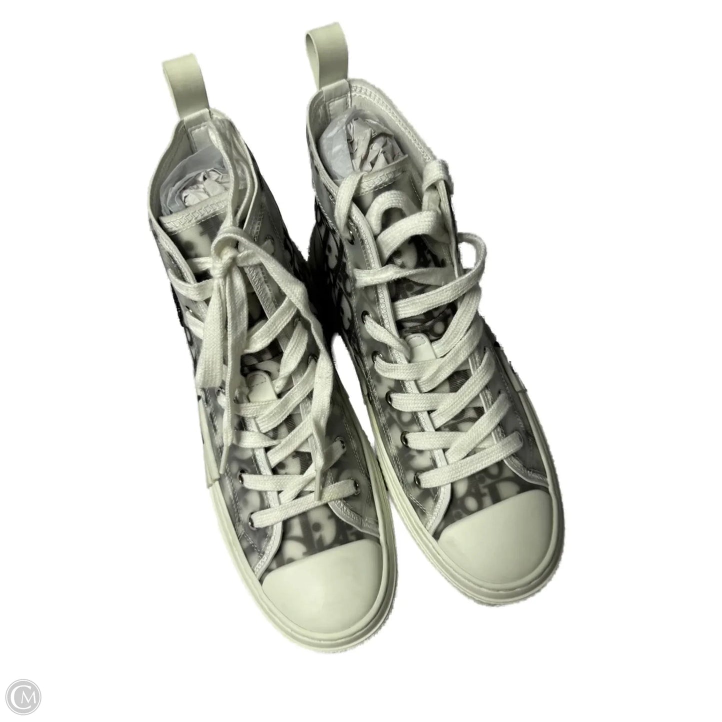 Shoes Luxury Designer By Dior In Black & White, Size: 9